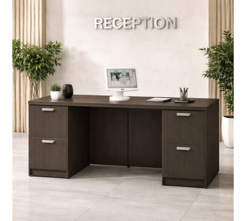 Стол Credenza – современный письменный стол с двойной подставкой (MSMLOFT)