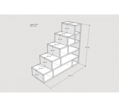 Сходи Аверса 44 MSM — надійні сходи для доступу до ліжка-горища чи антресолі