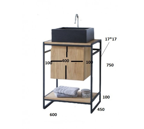 Тумба под умывальник LOFT MA-23