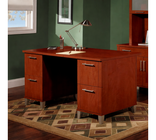 Стіл письмовий Somerset Double Pedestal Executive Desk — ідеальне рішення для домашнього офісу та кабінету