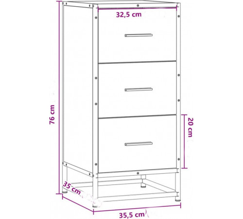 Тумба Sonoma — дуб Сонома, МСМ