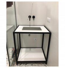 Тумба без дверей под раковину из ЛДСП в стиле лофт 750х850х600 мм