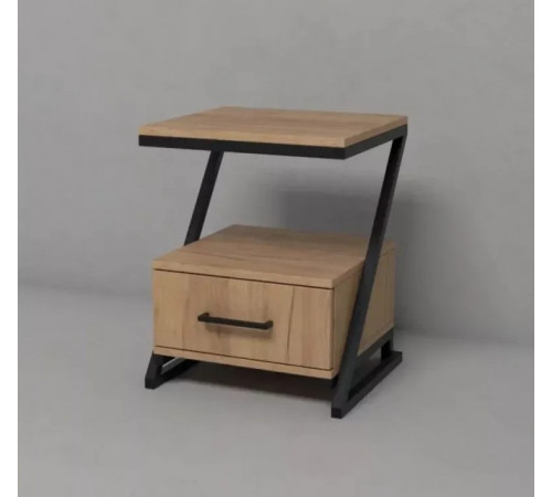 Тумба прикроватная лофт на металлических ножках MSM