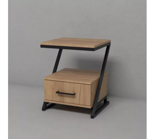 Тумба прикроватная лофт на металлических ножках MSM