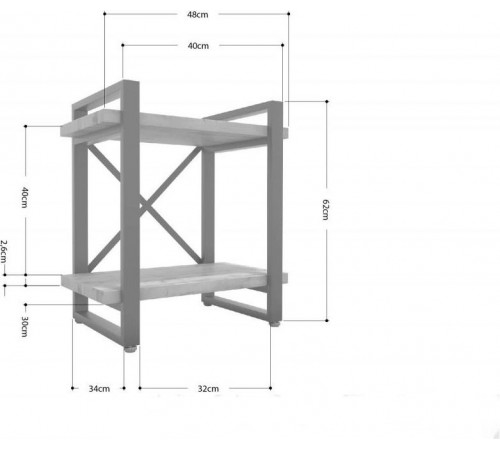 Тумба прикроватная Айсберг 40 — белая.