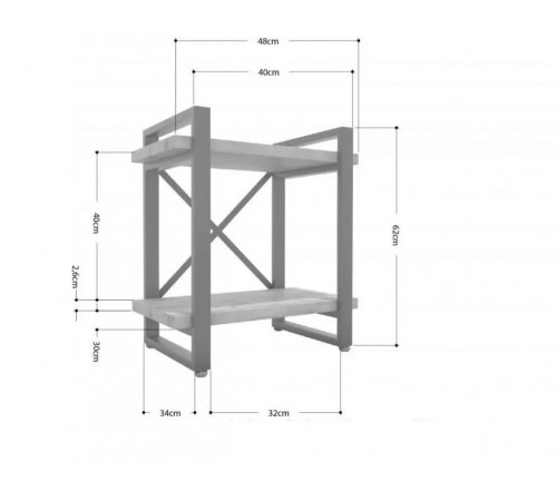 Тумба прикроватная Айсберг 40 — белая.