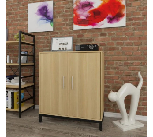 Тумба офисная L-800 MSMLOFT - 90x80x40, двухдверная.