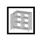 Тумба офисная L-800 MSMLOFT - 90x80x40, двухдверная.