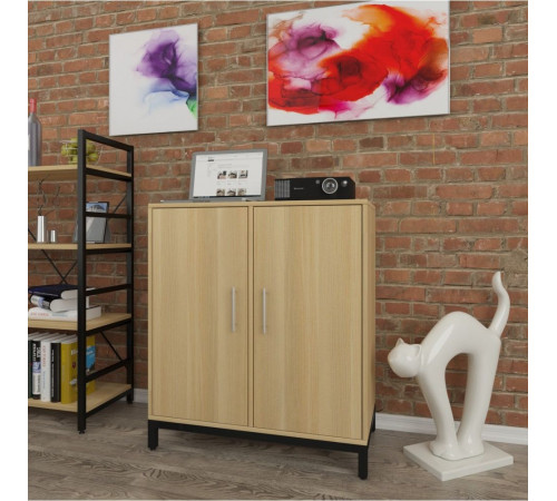 Тумба офісна L-800 MSMLOFT — 90×80×40, двухдверна