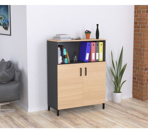 Тумба офісна LTO-900-1200 (антрацит) — MSMLOFT