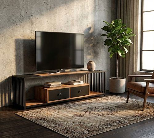 Тумба под телевизор Clean (металл и дсп)