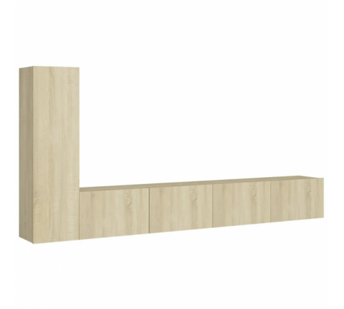 Тумба под телевизор 3 части - дуб Сонома