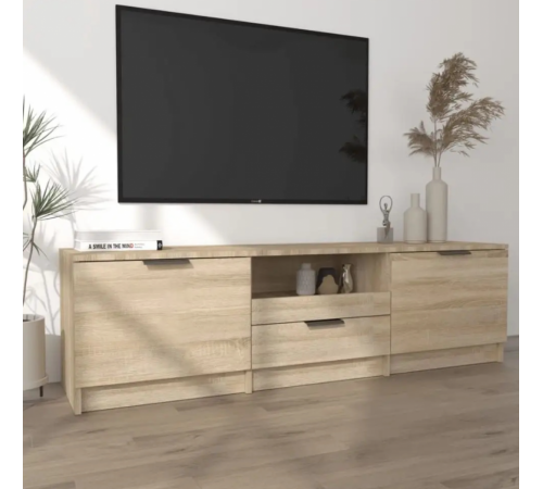 Тумба под телевизор – дуб Сонома (140×35×40 см)