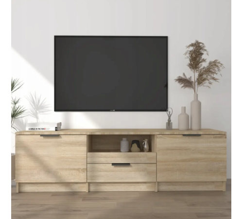 Тумба под телевизор – дуб Сонома (140×35×40 см)