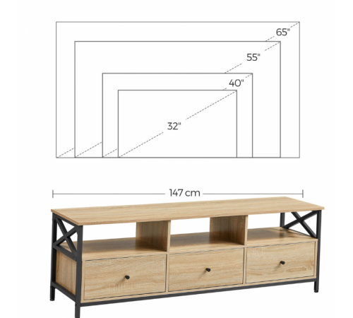 Тумба под телевизор LTV301B11 — MSMLOFT