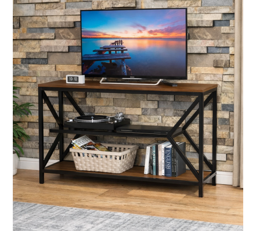 Тумба под телевизор MSMLOFT 130 см - металлический каркас.