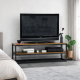 Тумба под телевизор MSMLOFT 120 см — металлическая, 2 полки.