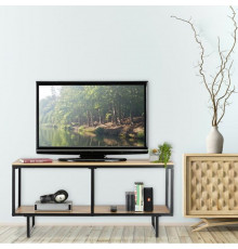Тумба под телевизор металлическая в стиле MSMLOFT 500х1100х450 мм Дуб Сонома