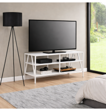 Тумба под телевизор металлическая в стиле MSMLOFT 500х1200х400 мм Белый