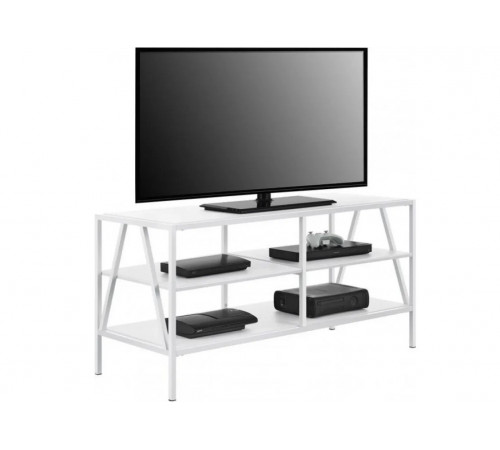 Тумба под телевизор MSMLOFT 120 см - металлическая, 3 полки.