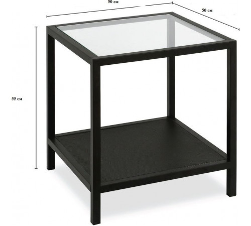 Приставная тумба – металлическая тумбочка в стиле лофт