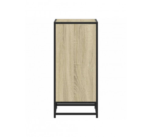Тумба приставная MSMLOFT – дуб Сонома, металлический каркас.