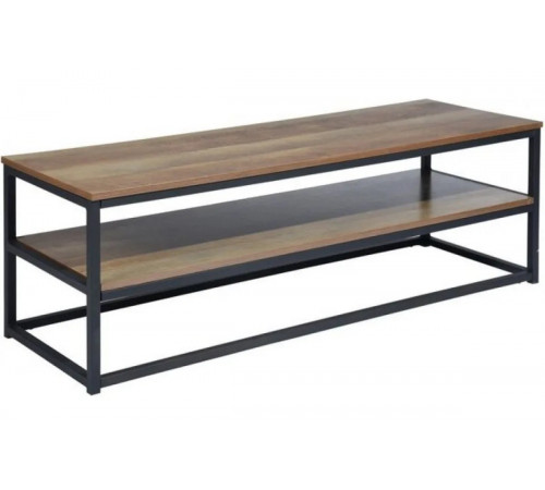 Тумба под телевизор MSMLOFT 120 см — металлическая, 2 полки.