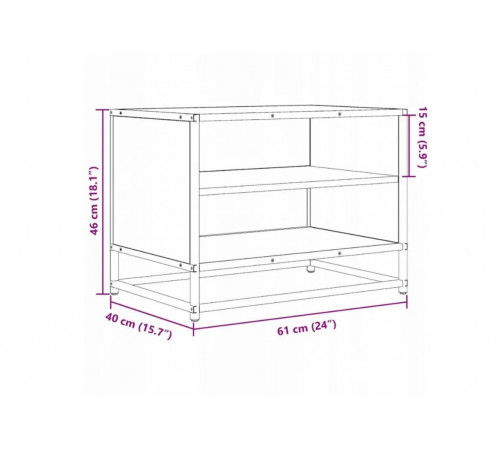 Тумба под телевизор – дуб Сонома (61×40×46 см)