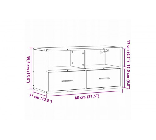 Тумба под телевизор - дуб Сонома