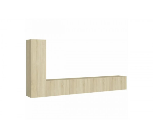 Тумба под телевизор 3 части - дуб Сонома