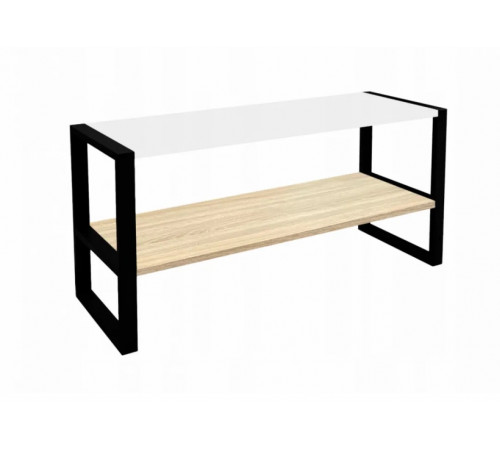 Тумба под телевизор Sonoma + белая - MSMLOFT