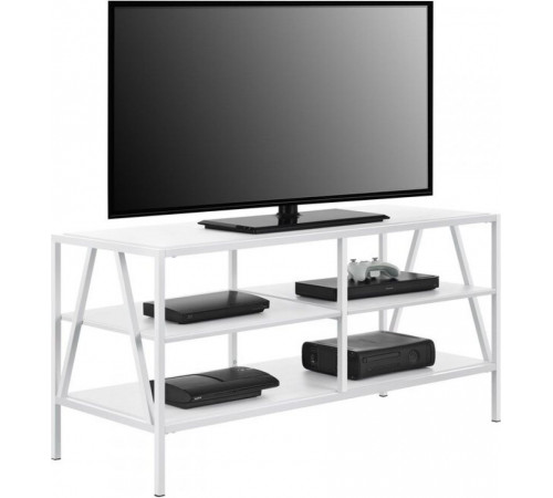 Тумба под телевизор MSMLOFT 120 см - металлическая, 3 полки.