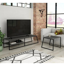 Тумба под телевизор в стиле MSMLOFT 550х1630х450 мм + столик кофейный 600х570х500 мм