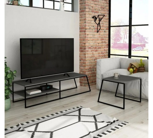 Тумба MSMLOFT 163 см + кофейный столик.