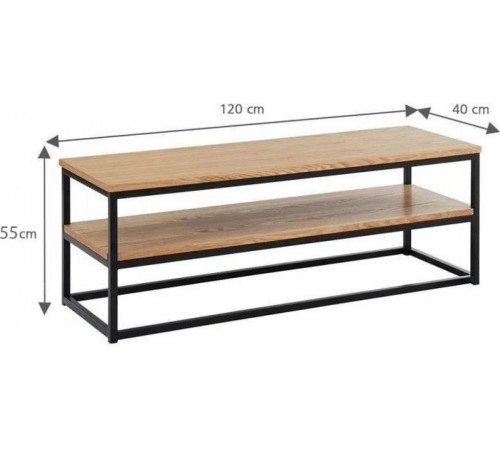 Тумба под телевизор MSMLOFT 120 см – дуб Сонома.