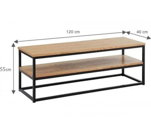 Тумба под телевизор MSMLOFT 120 см – дуб Сонома.