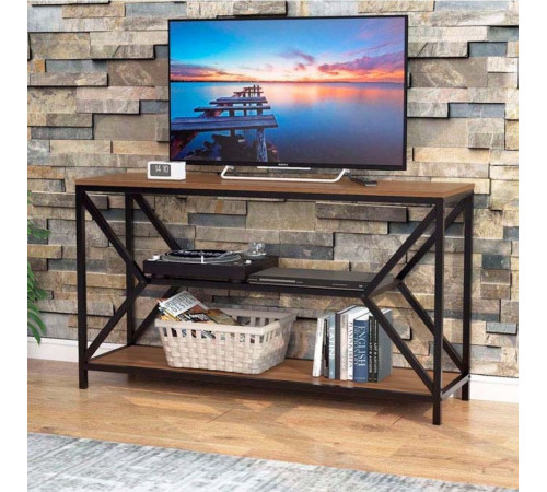 Тумба под телевизор MSMLOFT 130 см - металлический каркас.