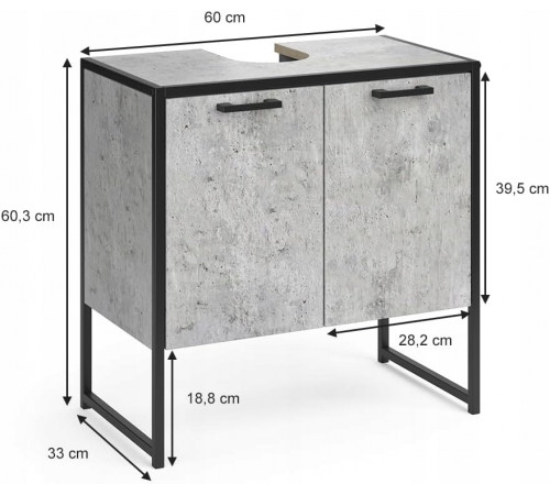Тумба под умывальник МА-38 (МСМ)