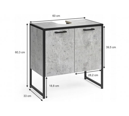 Тумба под умывальник МА-38 (МСМ)