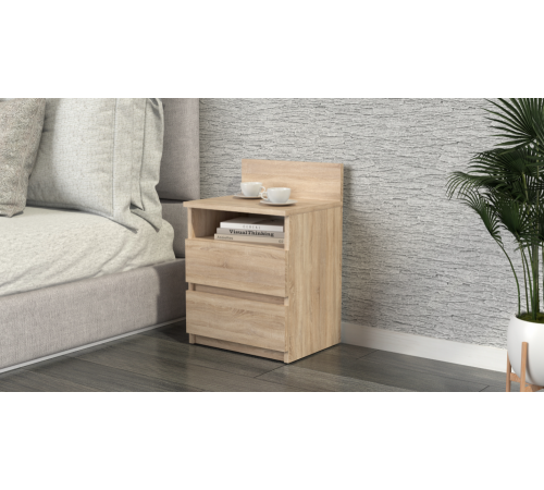 Прикроватная тумба с 2 ящиками