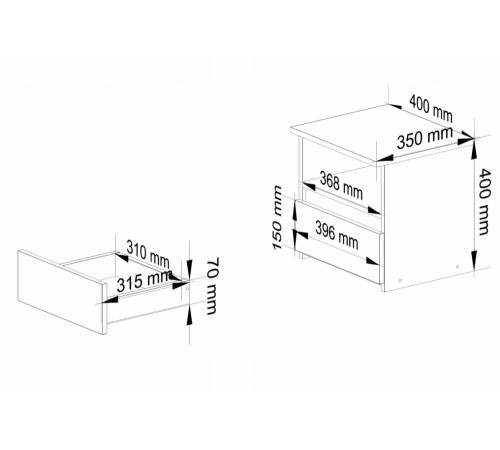 Стильная лофт-тумба от производителя.