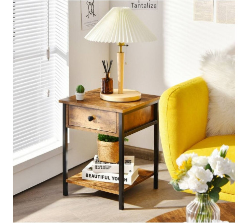 Тумбочка Gymax – стильный лофт элемент для современной спальни.