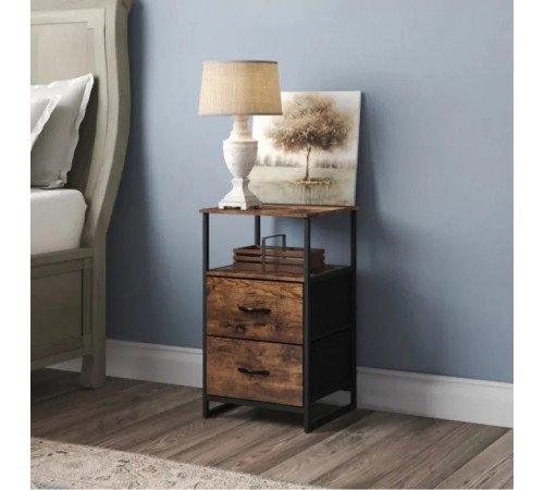 Тумбочка лофт - ДСП + металл