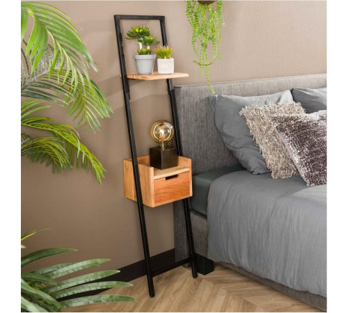 Тумбочка прикроватная — лофт стиль, металл + ДСП.