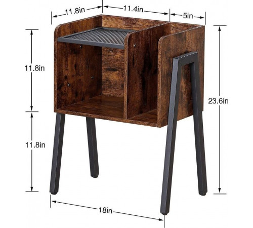 Тумбочка с полками для хранения