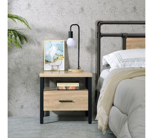 Тумбочка с ящиком – рустикальный стиль, 48×50×40 см.