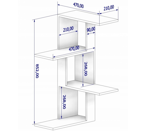 Угловая полка Gala