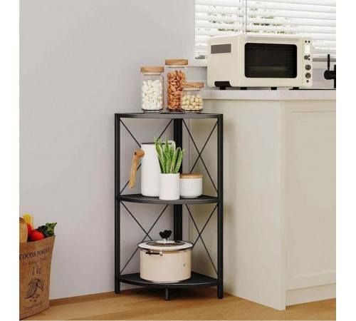 Угловая полка Snughome с металлическим каркасом MSM — компактный стильный элемент для дома или офиса