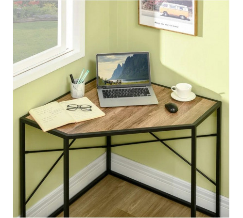 Угловой стол с металлическим основанием
