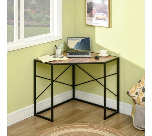 Угловой стол с металлическим основанием